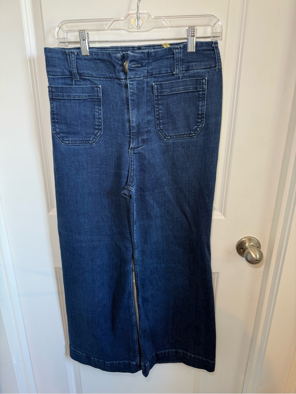Maeve Anthropologie The Colette Wide Leg Crop Jeans Womens 28